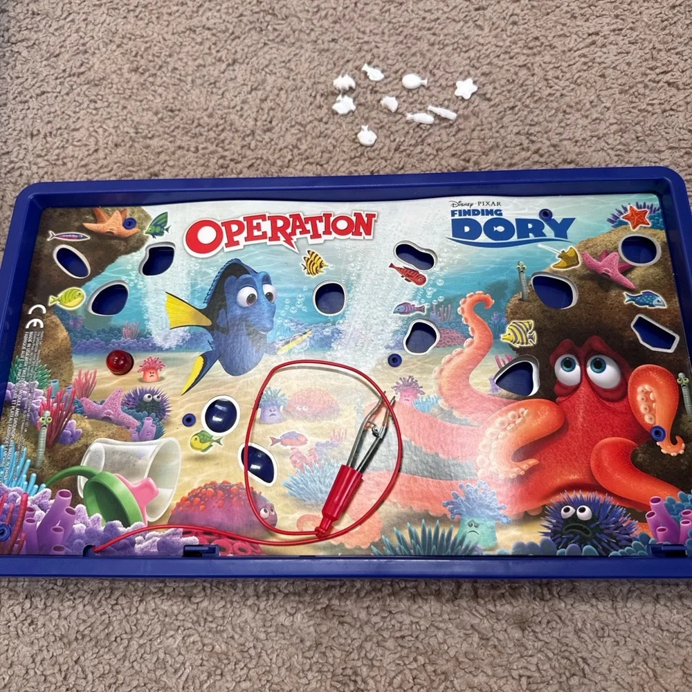 Disney Pixar Finding Dory Operation Game Hasbro Kids Board Game Complete EUC
